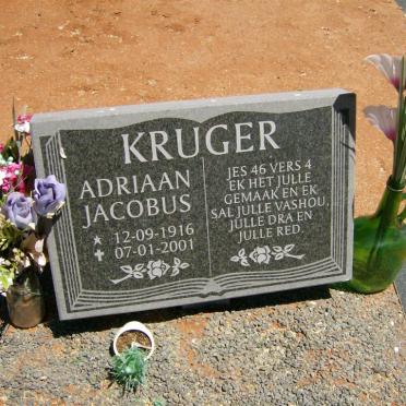 KRUGER Adriaan Jacobus 1916-2001