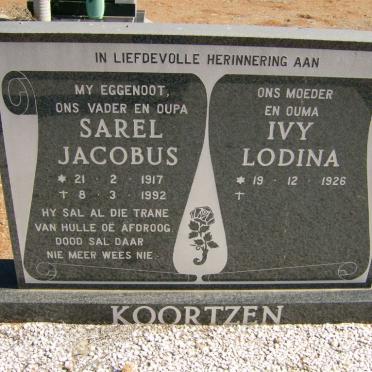 KOORTZEN Sarel Jacobus 1917-1992 &amp; Ivy Lodina 1926-