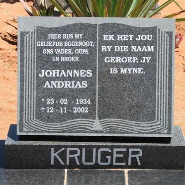 KRUGER Johannes Andrias 1934-2002
