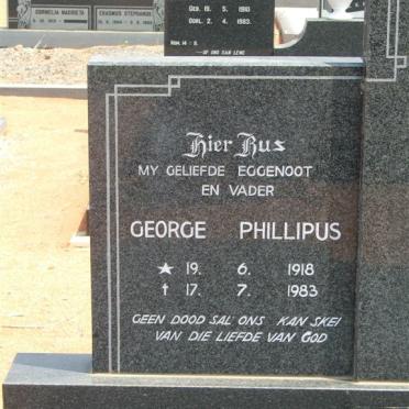 KÜHN George Phillipus 1918-1983 &amp; Johanna Elizabeth VAN DER WESTHUIZEN 1926-1991