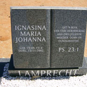 LAMPRECHT Ignasina Maria Johanna 1914-2003
