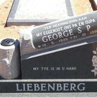 LIEBENBERG George S.P. 1926-1996