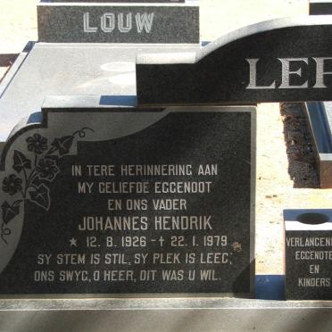 LERM Johannes Hendrik 1926-1979