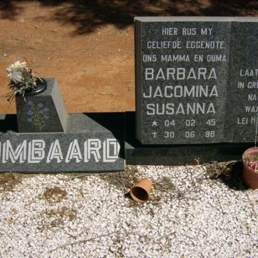 LOMBAARD Barbara Jacomina Susanna 1945-1998