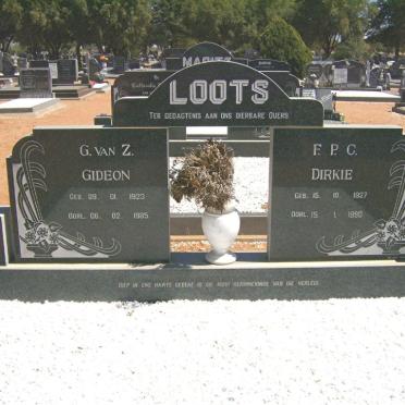 LOOTS G. van Z. 1923-1985 &amp; F.P.C. 1927-1990