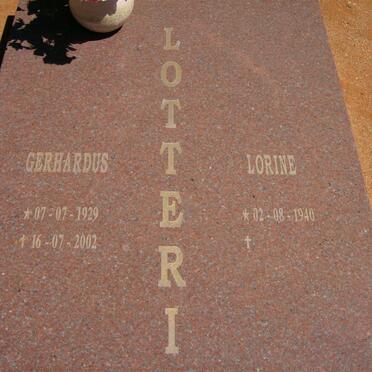 LOTTERING Gerhardus 1929-2002 &amp; Lorine 1940-