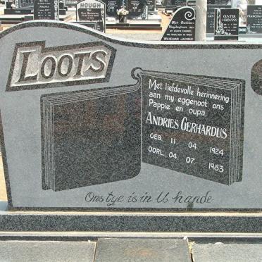 LOOTS Andries Gerhardus 1924-1983