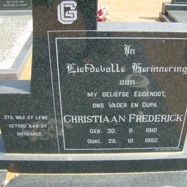 LIEBENBERG Christiaan Frederick 1910-1982 &amp; Lydia Dorethea PEARSON 1915-1986