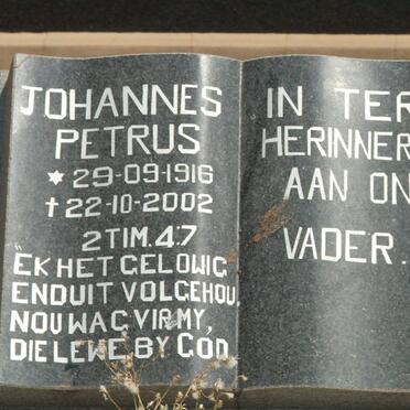 LUBBE Johannes Petrus 1916-2002