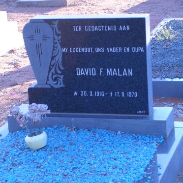MALAN David F. 1916-1978
