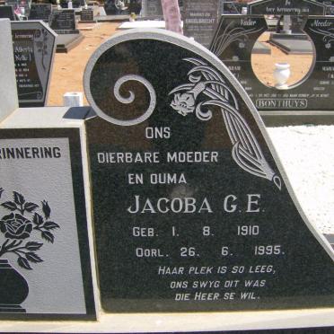 MINNAAR Paulus Retief 1904-1984 &amp; Jacoba G.E. 1910-1995