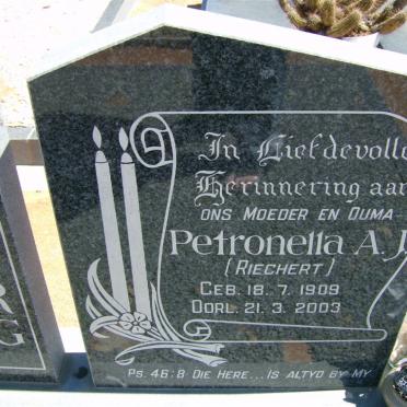 MOMBERG Jan Daniel 1910-1988 &amp; Petronella A.J. RIECHERT 1909-2003