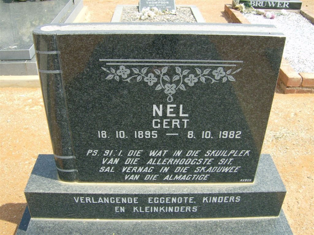 NEL Gert 1895-1982