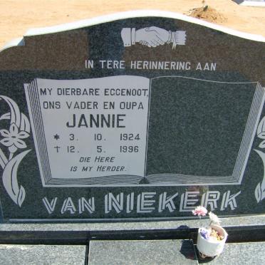 NIEKERK Jannie, van 1924-1996