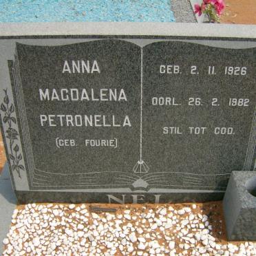 NEL Anna Magdalena Petronella nee FOURIE 1926-1982