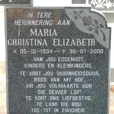 NIEWOUDT Hermias Hendrik 1920-2005 &amp; Maria Christina Elizabeth 1934-2000