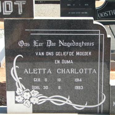 NIEWOUDT Johannes Hieronymus 1909-1976 &amp; Aletta Charlotta 1914-1993