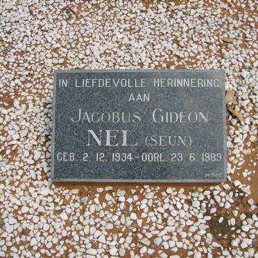 NEL Jacobus Gideon 1934-1989