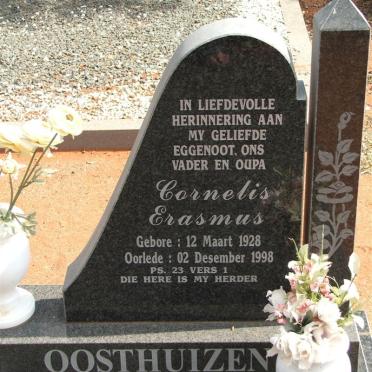 OOSTHUIZEN Cornelis Erasmus 1928-1998