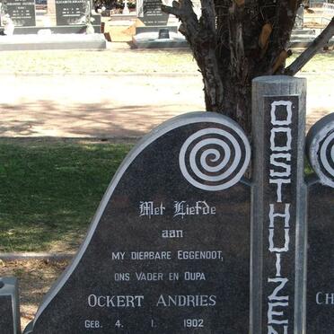 OOSTHUIZEN Ockert Andries 1902-1975