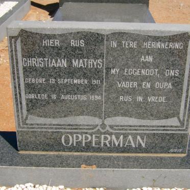 OPPERMAN Christiaan Mathys 1911-1994