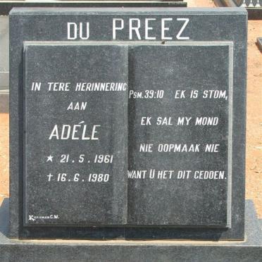 PREEZ Adéle, du 1961-1980