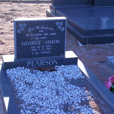 PEARSON George Simon 1903 -1983