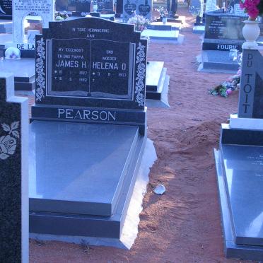 PEARSON James H. 1927-1992 &amp; Helena D. 1933-