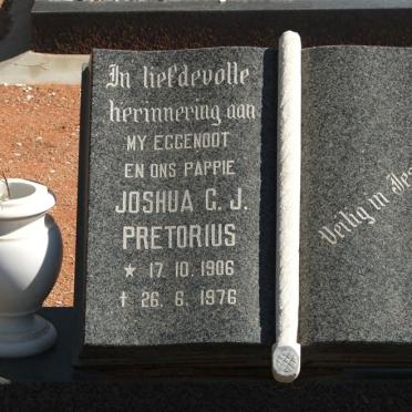 PRETORIUS Joshua G.J. 1906-1976