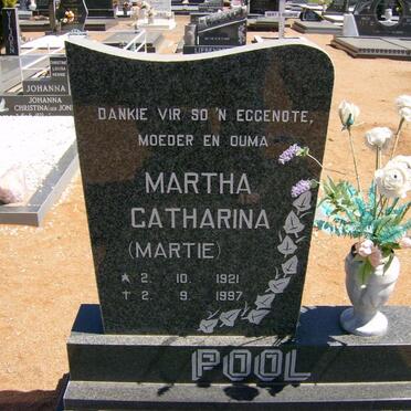 POOL Martha Catharina 1921-1997