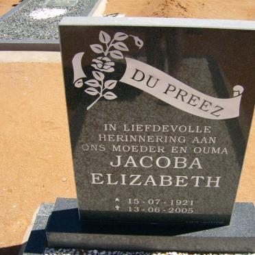 PREEZ Jacoba Elizabeth, du 1921-2005