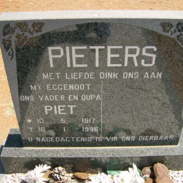 PIETERS Piet 1917-1996