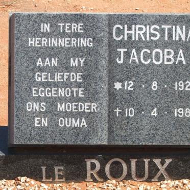 ROUX Christina Jacoba, le 1922-1984
