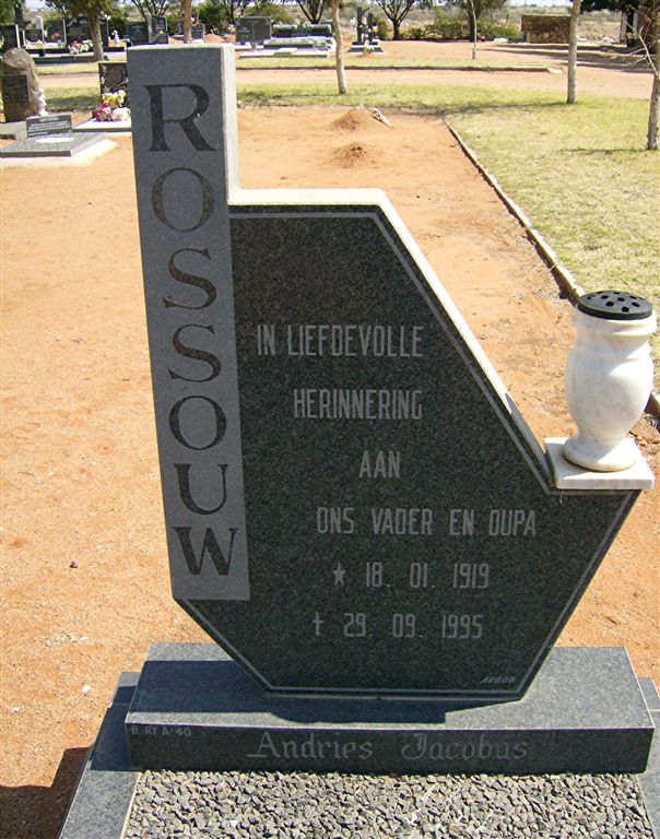 ROSSOUW Andries Jacobus 1919-1995