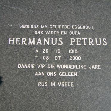 RADEMEYER Hermanus Petrus 1918-2000