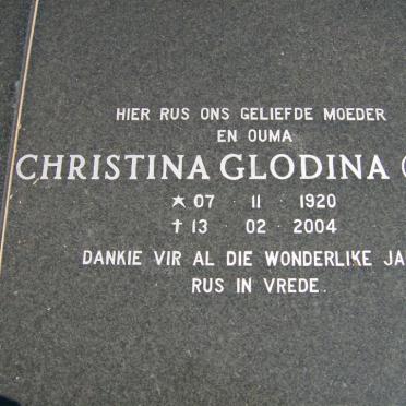 RADEMEYER Christina Glodina nee LOUW 1920-2004