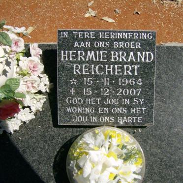 REICHERT Aletta Catharina nee BRAND 1921-1989 :: REICHERT Hermie Brand 1964-2007