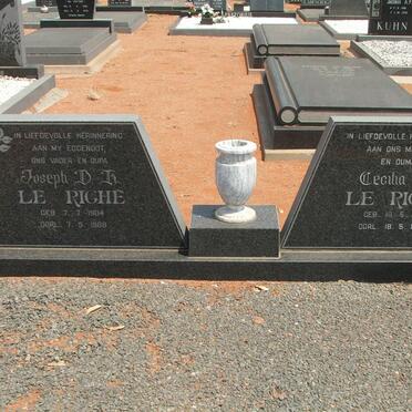 RICHE Joseph D.K., le 1904-1988 &amp; Cecilia M. 1912-1992