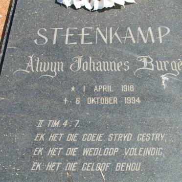 STEENKAMP Alwyn Johannes Burger 1918-1994