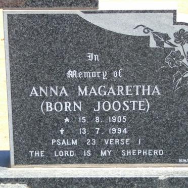 SPRING Samuel Haley 1893-1984 &amp; Anna Magaretha JOOSTE 1905-1994
