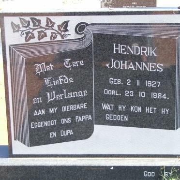 STADEN Hendrik Johannes, van 1927-1984 &amp; Johanna Susanna Elizabeth 1935-2002