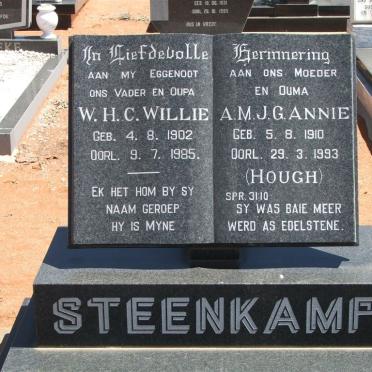 STEENKAMP W.H.C. 1902-1985 &amp; A.M.J.G. HOUGH 1910-1993