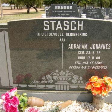 STASCH Abraham Johannes 1933-1980