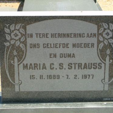 STRAUSS Maria C.S. 1889-1977