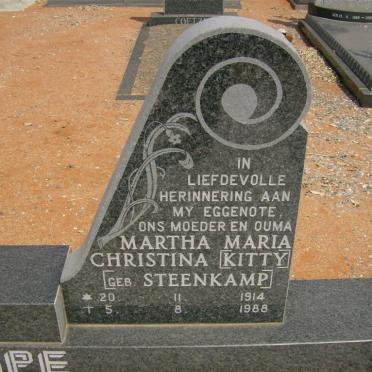 STRAMPE Ludolf Johannes 1913-1993 &amp; Martha Maria Christina STEENKAMP 1914-1988