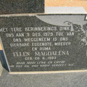 SWARTZ Jannie 1901-1996 &amp; Ellen Magdalena 1903-1979