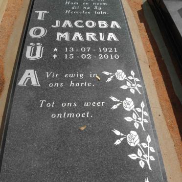 TOÜA Jacoba Maria 1921-2010