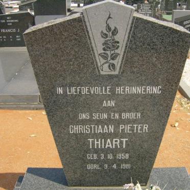 THIART Christiaan Pieter 1958-1981