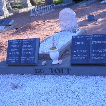 TOIT Gabriel Stephanus, du 1912-2000 &amp; Cornelia Johanna GROENEWALD 1918-1982