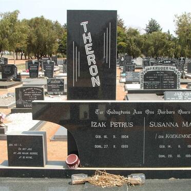 THERON Izak Petrus 1904-1989 &amp; Susanna Maria KOEKEMOER 1911-1984